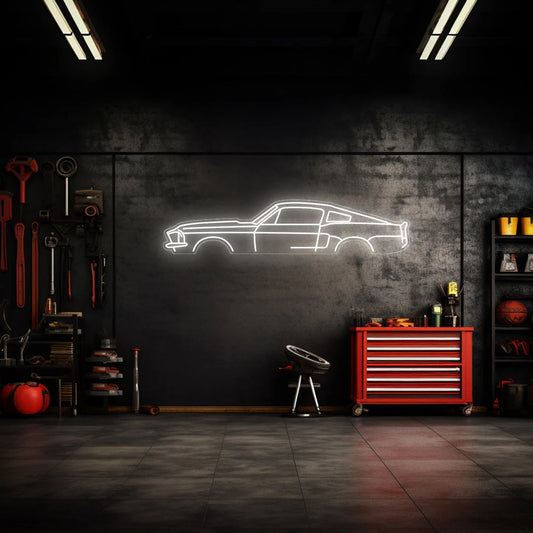 Mustang GT500KR 1967 Neon Silhouette