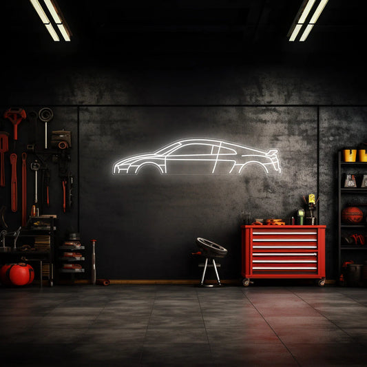 R34 GTR Neon Silhouette