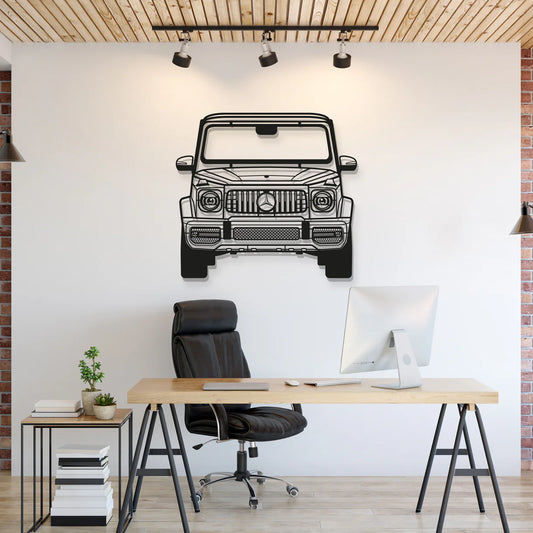 2019 G63 AMG Front View Metal Car Wall Art