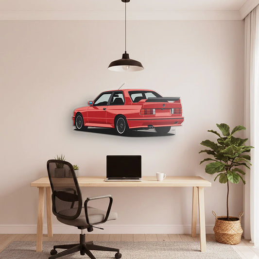 BMW M3 E30 Back Angle Acrylic Print