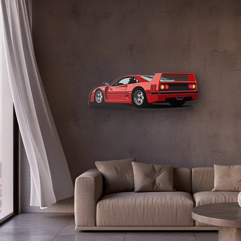 F40 Back Angle Acrylic Print
