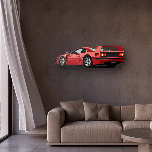 F40 Back Angle Acrylic Print