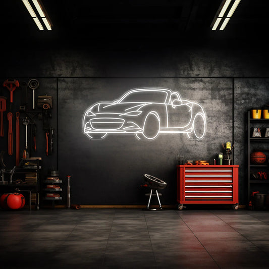 MX5 Angle Neon Silhouette