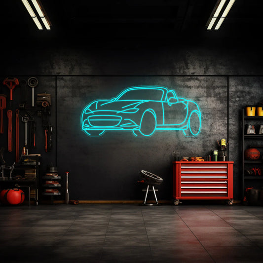 MX5 Angle Neon Silhouette
