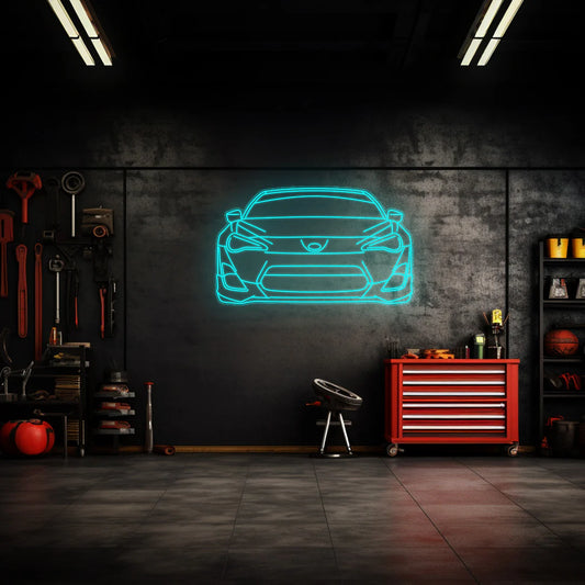 BRZ Front Neon Silhouette