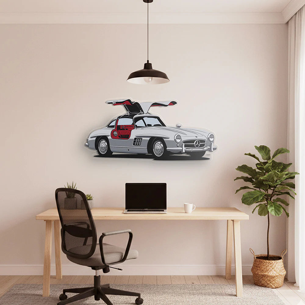 Mercedes 300SL Front Angle Acrylic Print