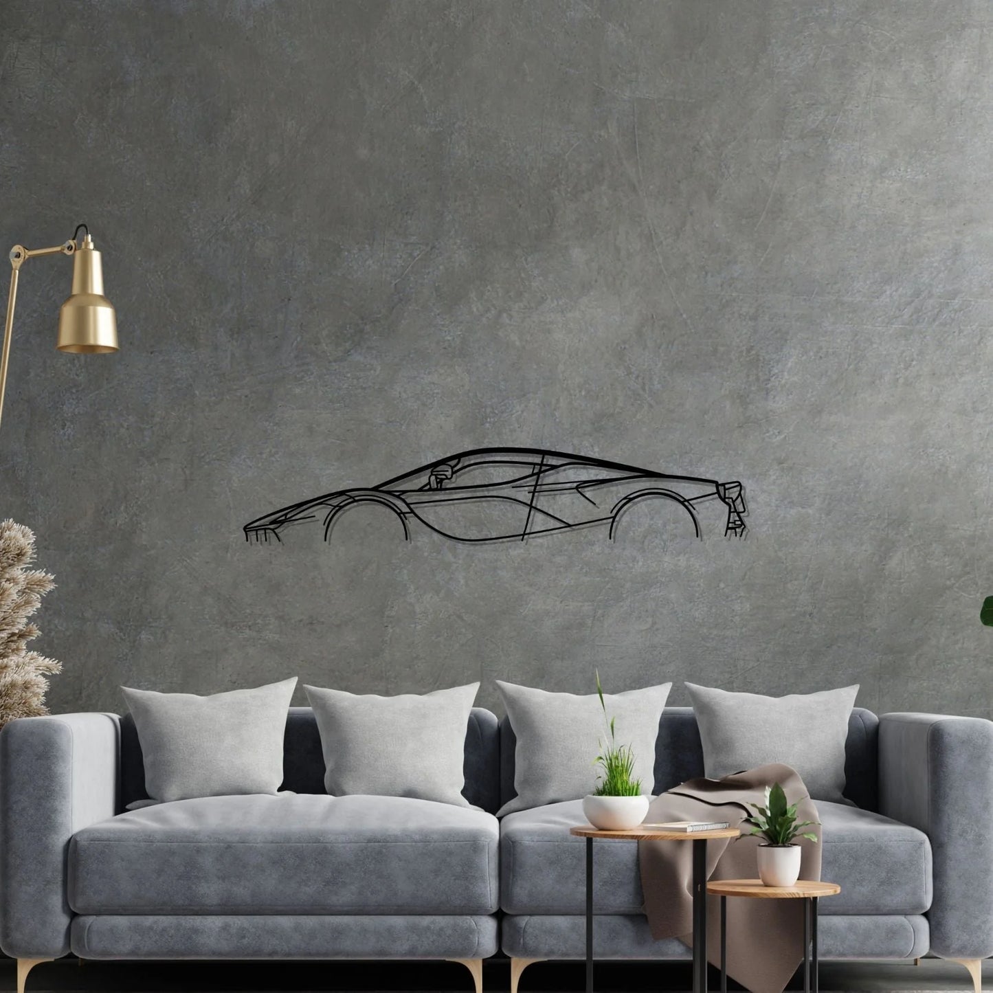 La Classic Silhouette Metal Wall Art