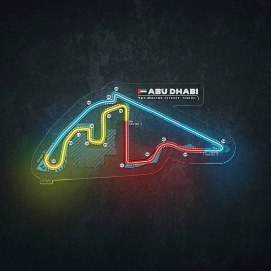 Yas Marina Circuit Neon Race Track