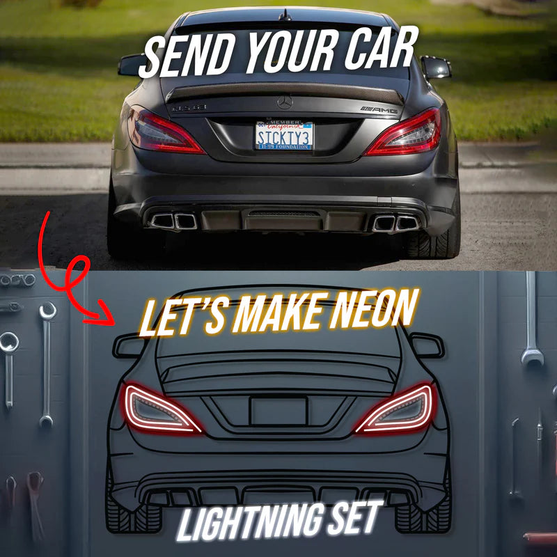 Your Custom Metal Neon Car Wall Art