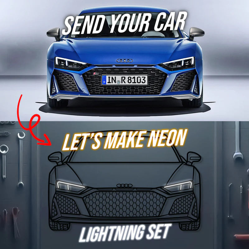 Your Custom Metal Neon Car Wall Art