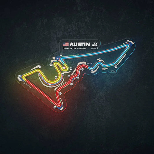 Circuit Of America COTA Neon Race Track