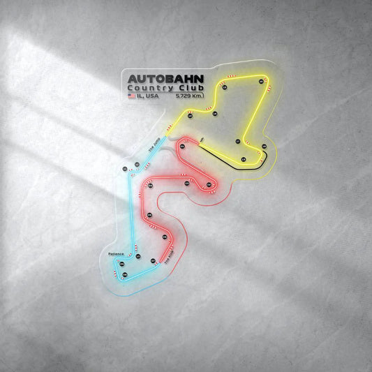 Autobahn Country Club Neon Race Track
