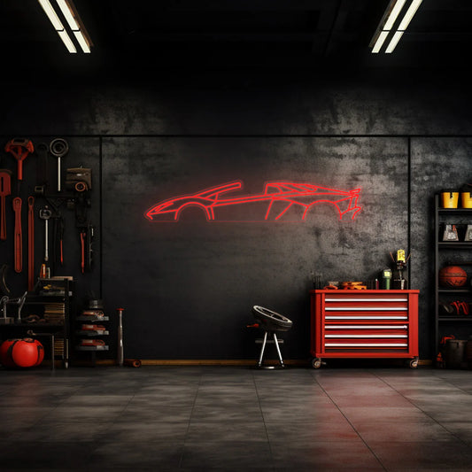 Aventador S 2019 Roadster Neon Silhouette