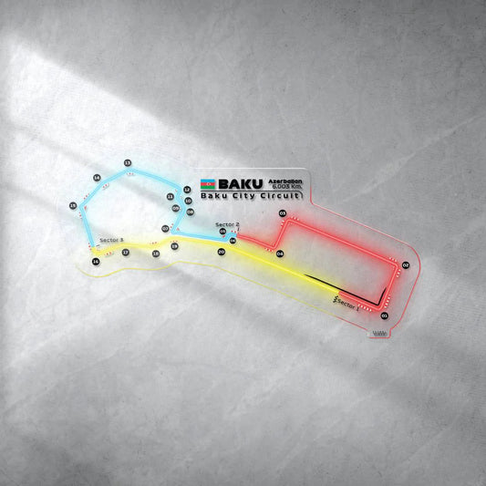 Baku City Circuit Neon Race Track