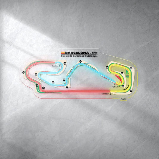 Circuit De Barcelona-Catalunya Neon Race Track