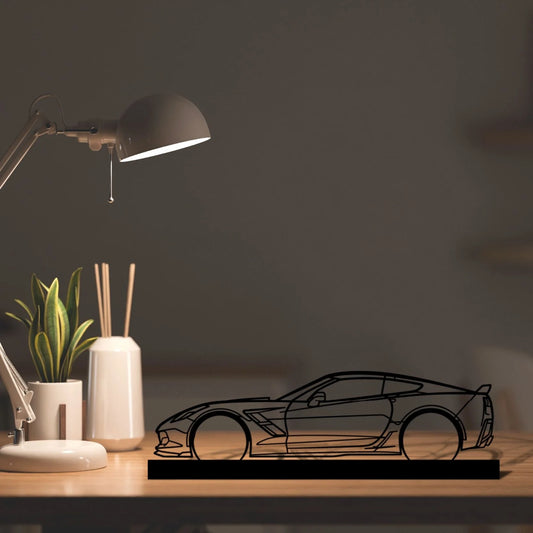 Corvette C7 GS Silhouette Metal Art Stand