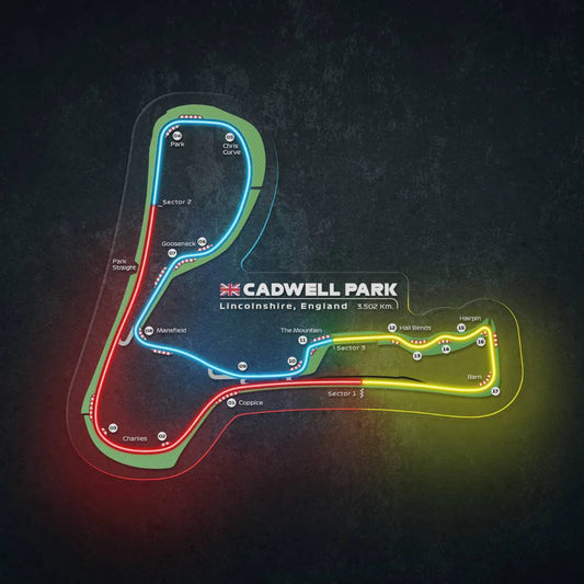 Cadwell Park Neon Race Track