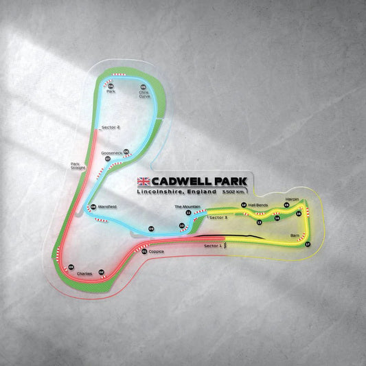 Cadwell Park Neon Race Track