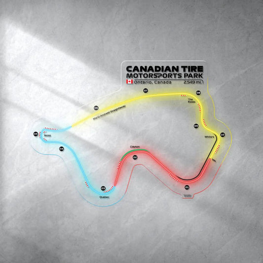 Canadian Tire Motorsport Park Neon Race Track