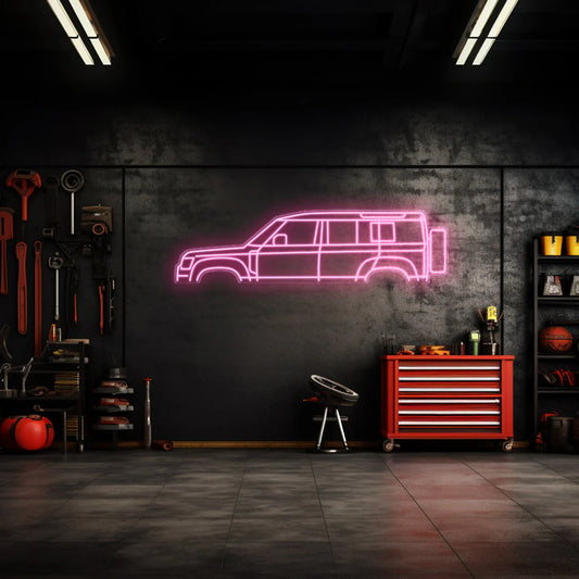 Defender 110 2024 Neon Silhouette