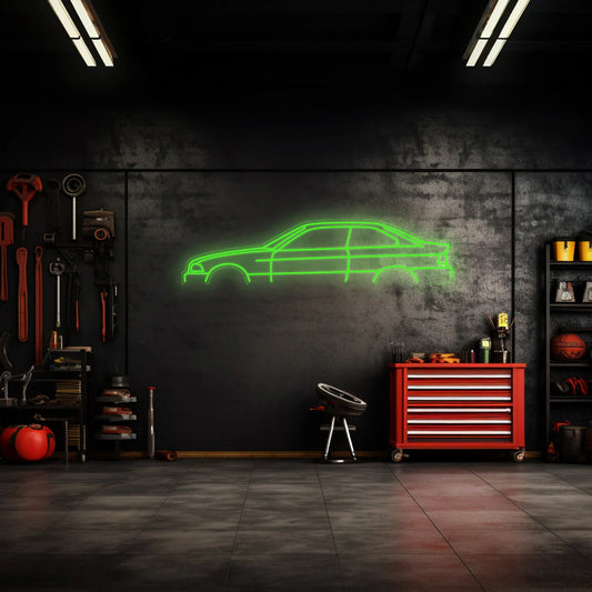 E36 Coupe Neon Silhouette