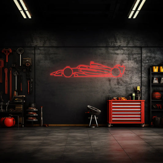 Formula F1 2025 Neon Silhouette