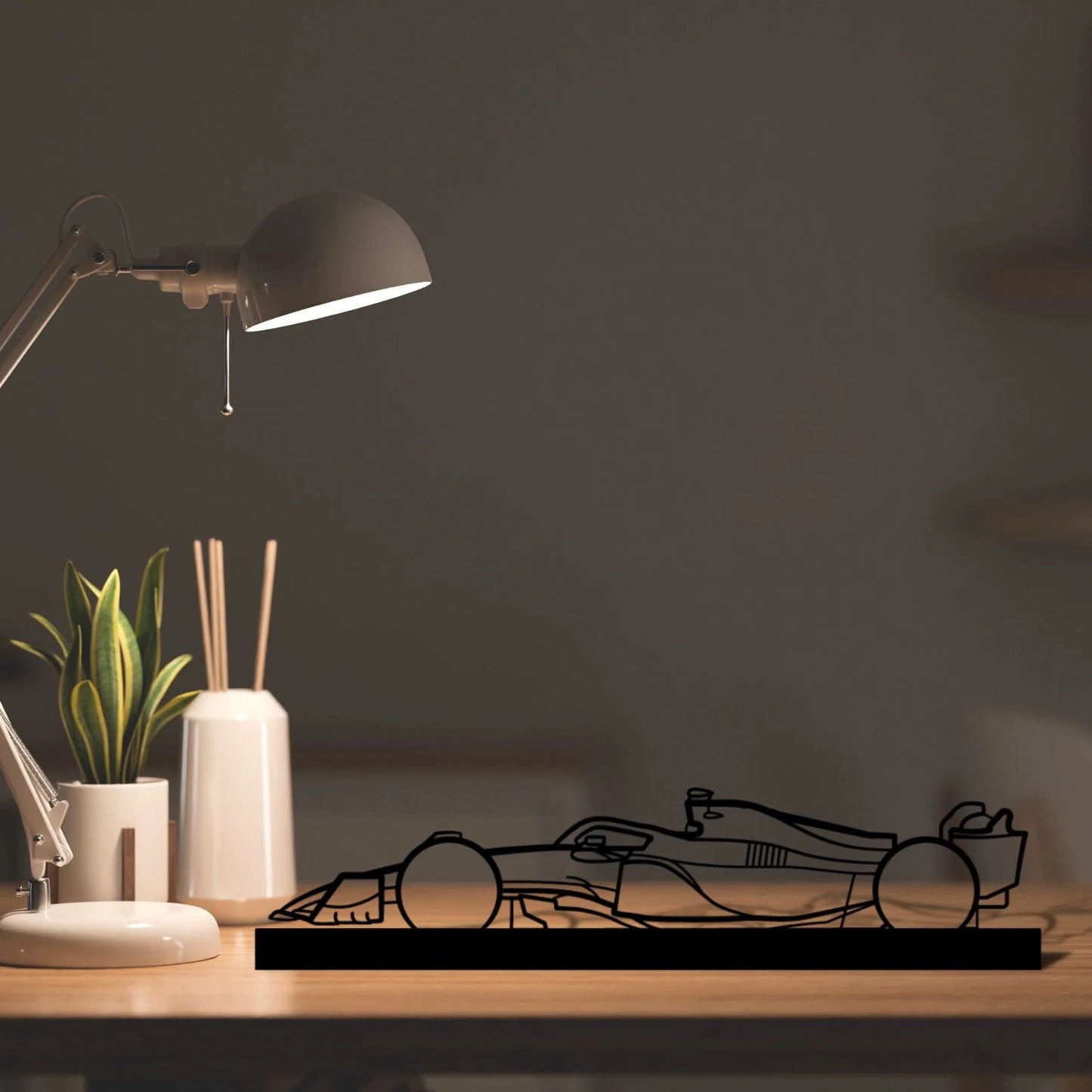 F1 2022 Mercedes Silhouette Metal Art Stand