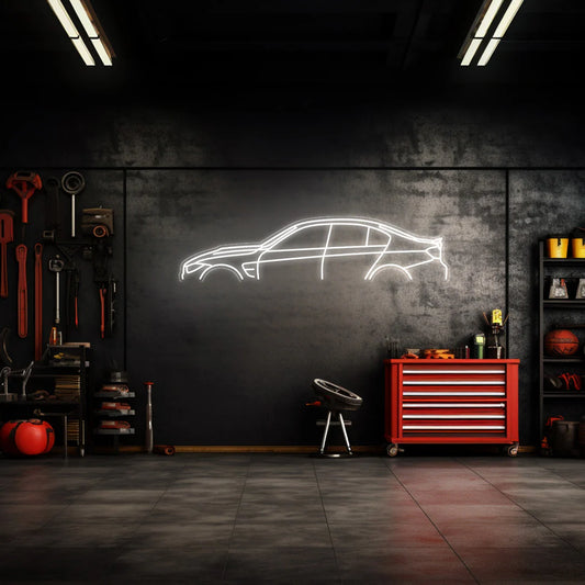 M3 F80 Neon Silhouette