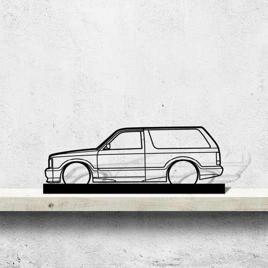 93 Typhoon Silhouette Metal Art Stand