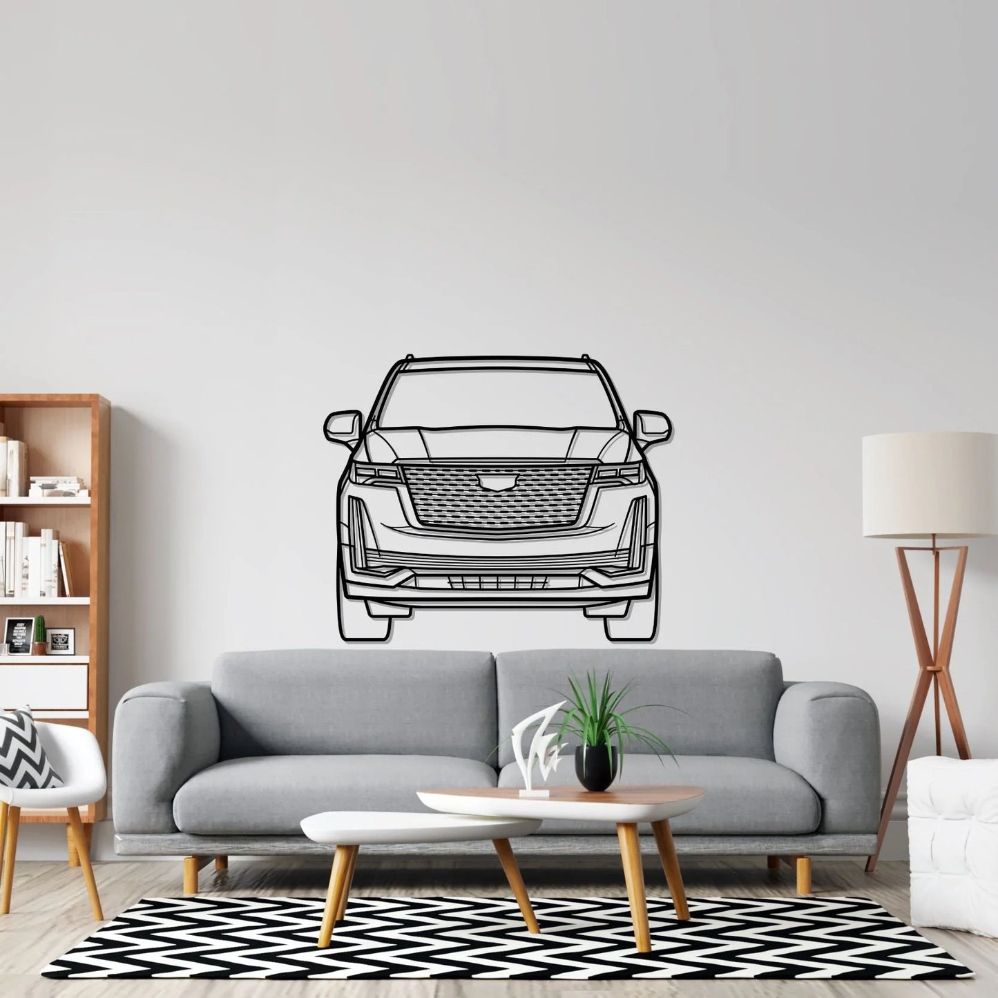 Escalade 2022 Front Silhouette Metal Wall Art