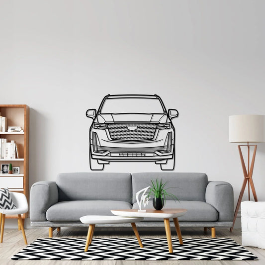 Escalade 2022 Front Silhouette Metal Wall Art