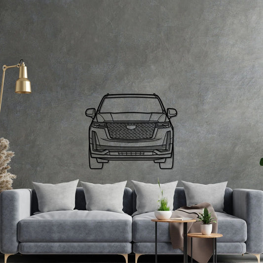 Escalade 2022 Front Silhouette Metal Wall Art