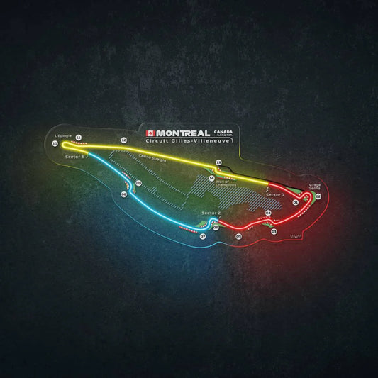 Circuit Gilles Villeneuve Neon Race Track