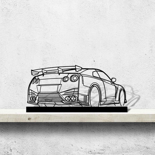 GTR Nismo Angle Silhouette Metal Art Stand