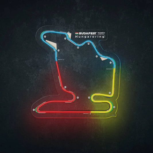 Hungaroring Neon Race Track