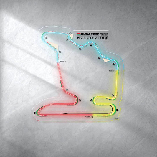 Hungaroring Neon Race Track