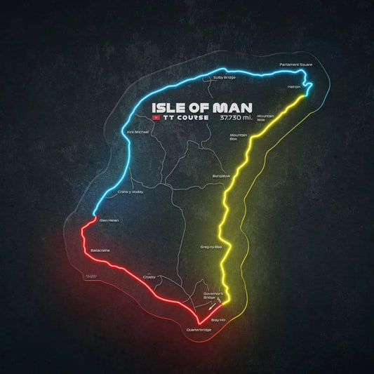 Isle of Man TT Neon Race Track