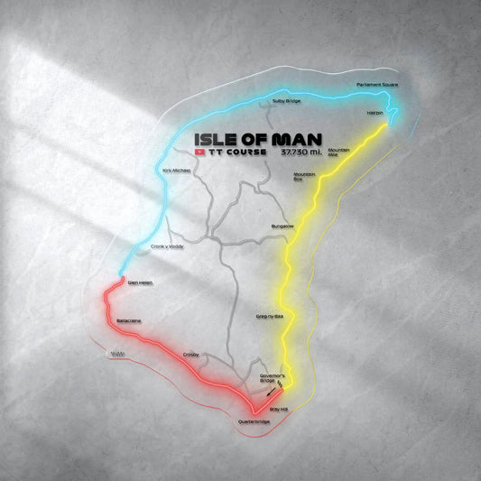 Isle of Man TT Neon Race Track
