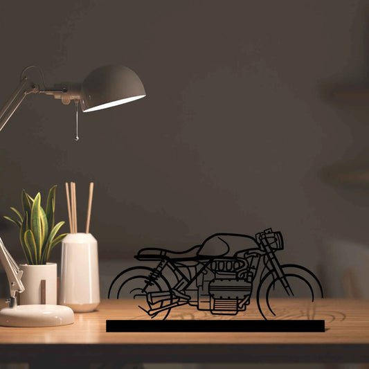 K1100 Cafe Racer Silhouette Metal Art Stand