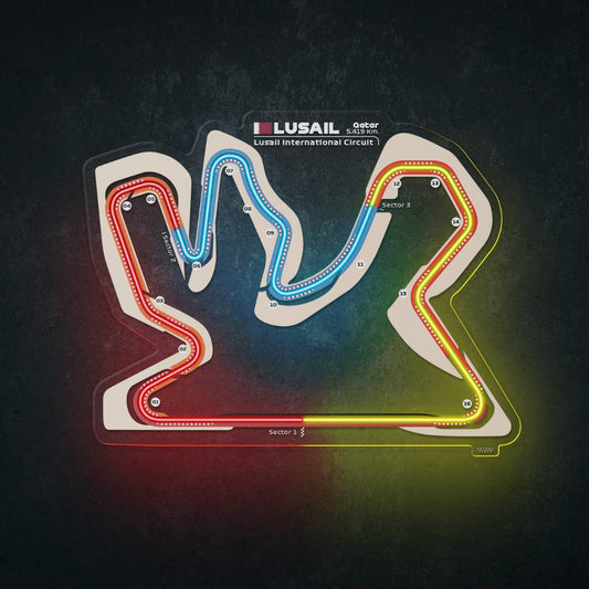 Lusail International Circuit Neon Race Track