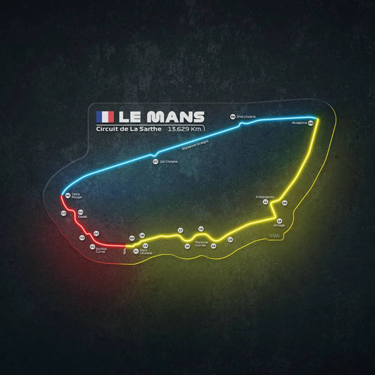 Circuit de la Sarthe Neon Race Track