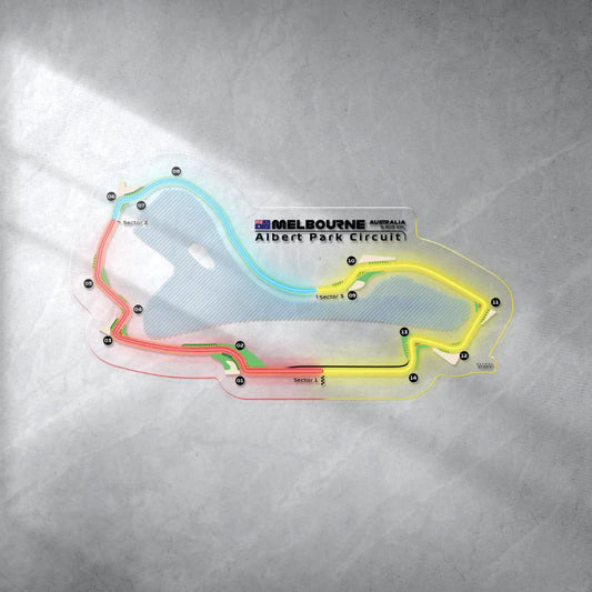 Albert Park Circuit Neon Race Track