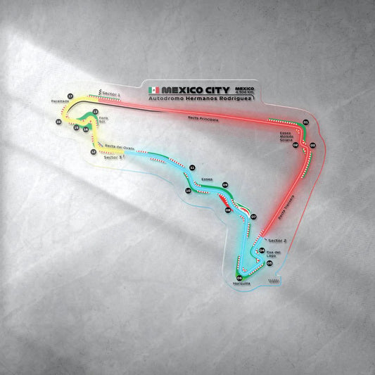 Autodromo Hermanos Rodriguez Neon Race Track