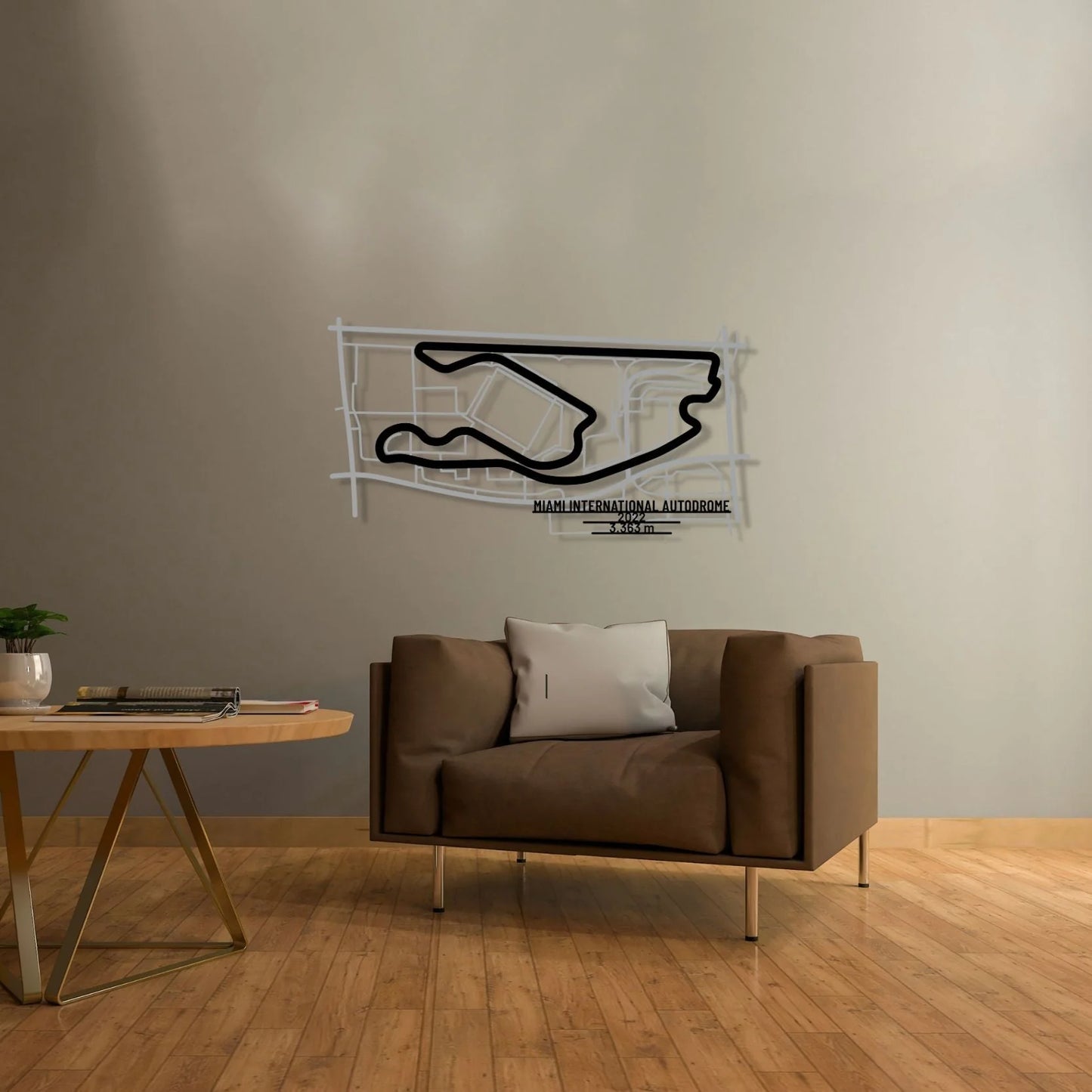 Miami International Metal Wall Art