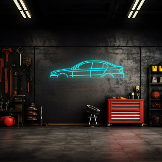 E46 Sedan 2003 Neon Silhouette