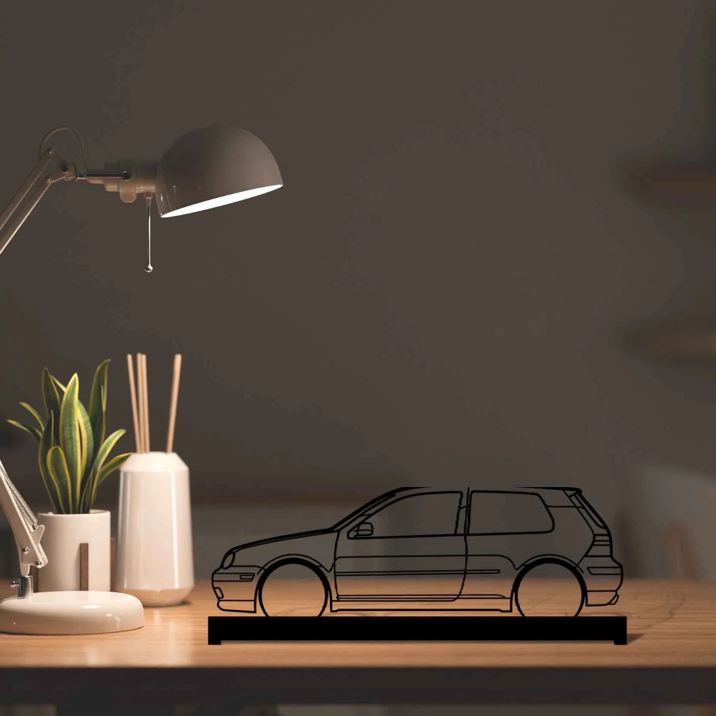 Golf GTI mk4 Silhouette Metal Art Stand
