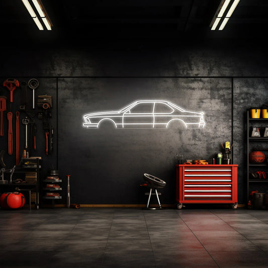 E24 635 Neon Silhouette