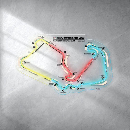 Silverstone Circuit Neon Race Track