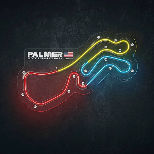 Palmer Motorsports Park Neon Race Track