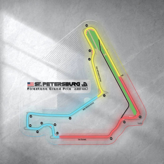 St Petersburg GP Neon Race Track